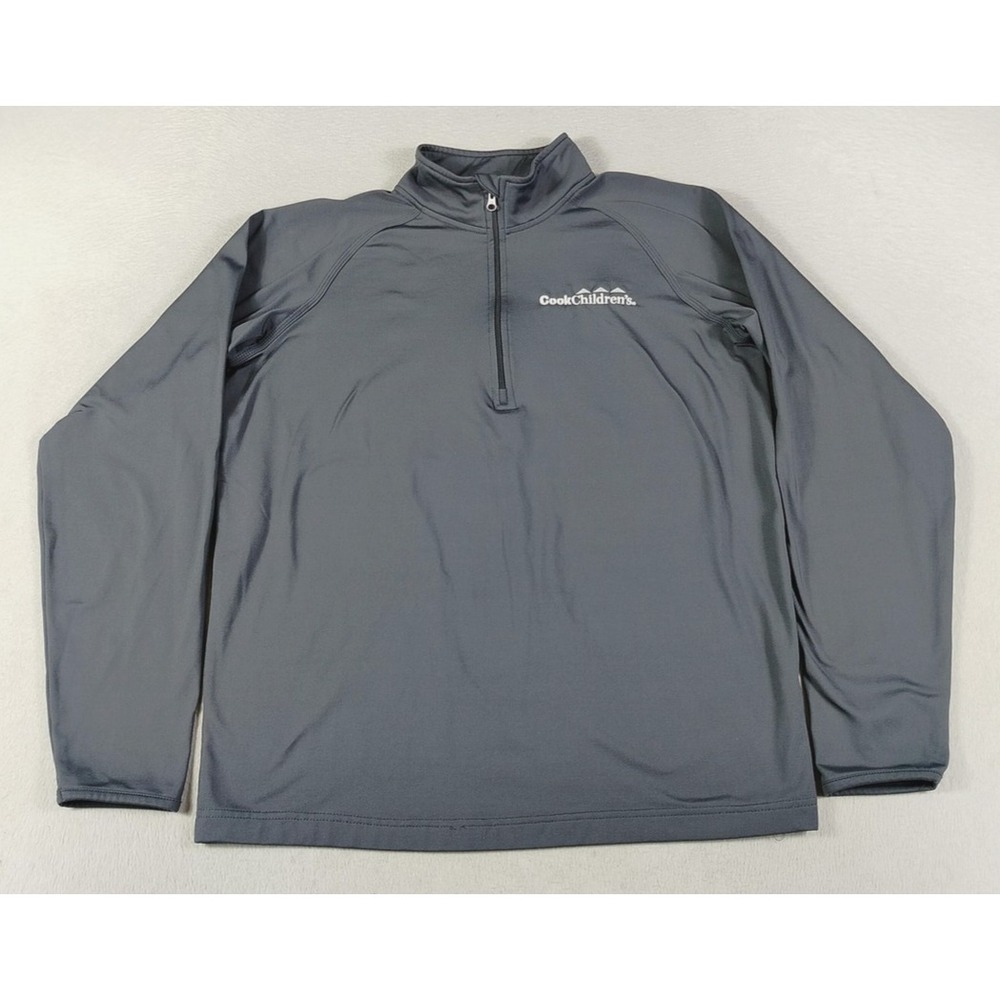 Sport-Tek Pullover Mens Small Gray 1/4 Zip Long Sleeve Cook Children's Nurse